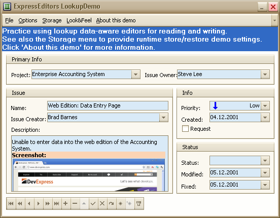 ExpressEditor de rich text sensível a dados