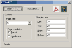 Demo de aplica&ccedil;&atilde;o de convers&atilde;o de RTF em PDF (RTF2PDF)