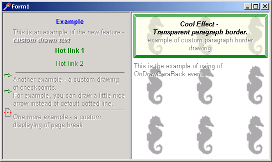 Desenho personalizado: Par&aacute;grafo de fundo Transl&uacute;cido
