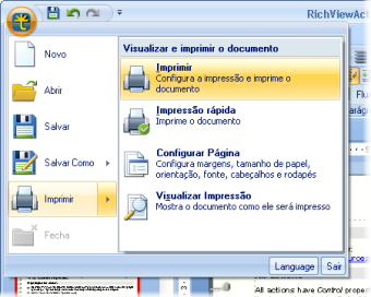 ActionTest demo com novos ícones