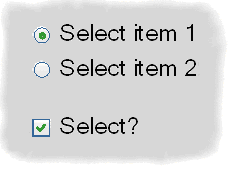 TSRVCheckBox e TSRVRadioButton